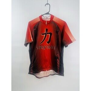 Sportswear 83 Cycling Jersey Adult Medium Black Blue Yellow Full Zip Polyester